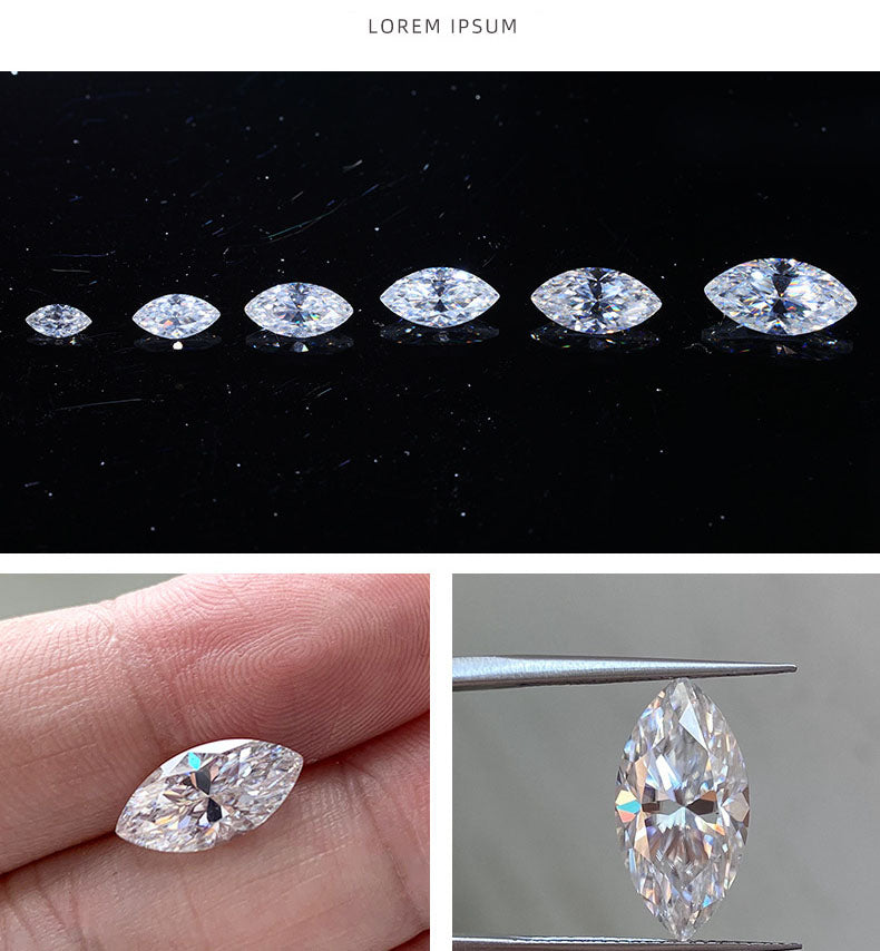 d color moissanite diamond Horse Eye