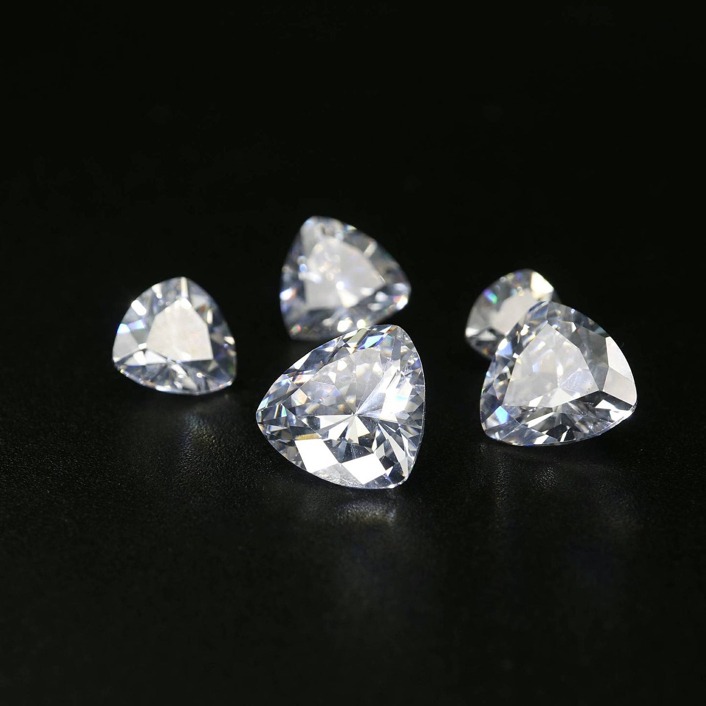 Trillion Cut diamond d color moissanite diamond