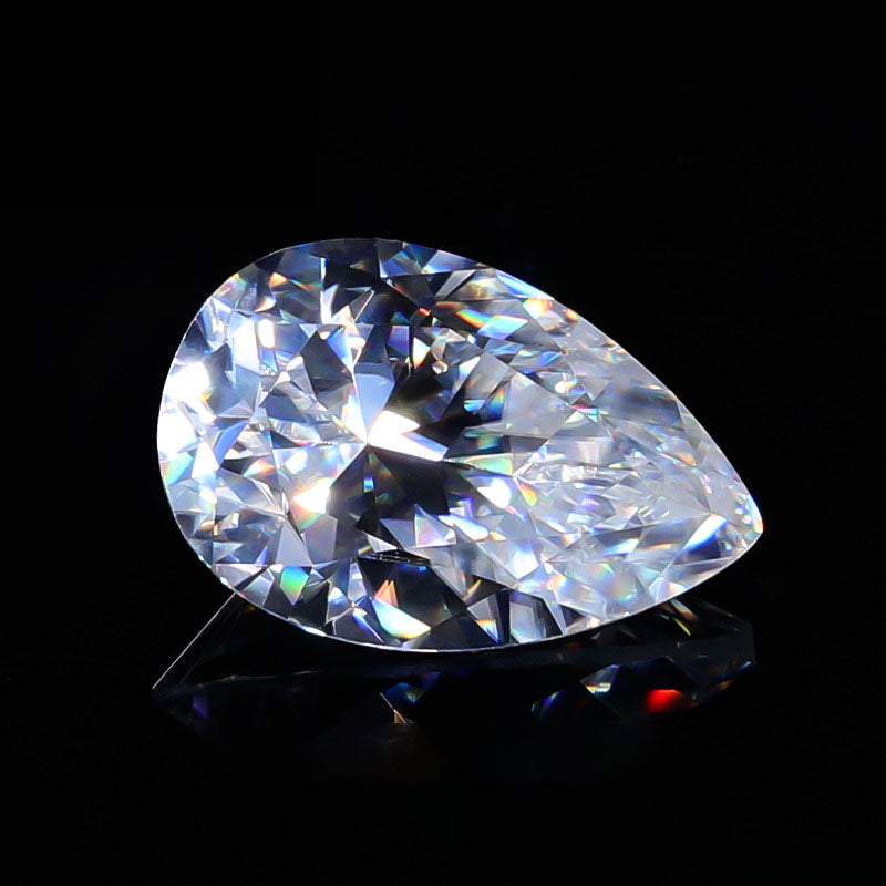 Pear Brilliant diamond cut color clarity moissanite