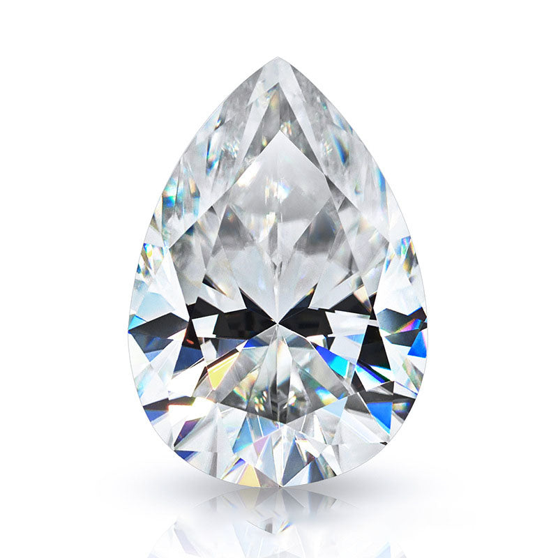 Pear Brilliant diamond cut color clarity moissanite